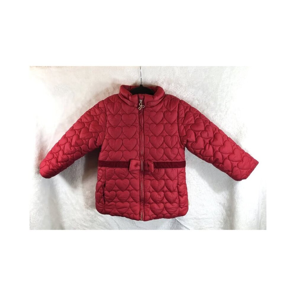 COAT, 3T, BOBOLI, hearts, quilted